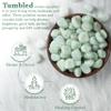 Crocon 1LB Amazonite Tumbled Stones and Crystals bulk 2000+ Carats Natural Crystal Kit for Reiki Healing Crystal Polished, Tumble Stones, Chakra Balancing, Reiki Gift, Home Decor Size : 20-25 mm view 3