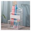 Umbrella Racks White Metal Umbrella Stand Holder, Space-Saving Home Hotel Office Entrance Large-Capacity Iron Umbrella Basket (Size : 36X25X60cm) view 1