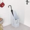 Umbrella Rack Hua Portable Metal Umbrella Stand, Umbrella Storage Bucket with Drip Tray, Anti-Rust and Easy to Clean, 20x25x60cm, 5 Colors (Color : White) view 2