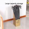 Umbrella Rack Hua Portable Metal Umbrella Stand, Umbrella Storage Bucket with Drip Tray, Anti-Rust and Easy to Clean, 20x25x60cm, 5 Colors (Color : White) view 4
