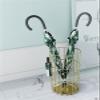 Umbrella Racks Golden Iron Umbrella Stand Holder, Large-Capacity Umbrella Basket with Hook and Drip Tray, Umbrella Storage for Hotel Office Entrance, 25x50cm view 3