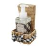 Mud Pie Christmas Toasted Marshmellow Scented Soap & Napkin Basket Set, Cream Check view 1