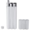Raguso Three Tubes Stainless Steel Hip Flask and Cigar Holder Humidor Tube Travel Carry Case Portable Cigar Case view 1