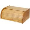 Anncus Promotion! Natural Wooden Bread Box Bamboo Roll Top Bread Box Kitchen Food Storage Bin, Countertop Bread Keeper - (Color: natural wood color) view 1