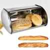 Anncus Big deal 1Pc Large Stainless Steel Bread Box Storage Bin Keeper Food Kitchen Container Bread Holder - (Size: M, Color: Silver) view 2