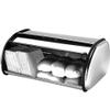Anncus Big deal 1Pc Large Stainless Steel Bread Box Storage Bin Keeper Food Kitchen Container Bread Holder - (Size: M, Color: Silver) view 4