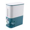Anncus Automatic Cereal Dispenser Plastic Storage Box Measuring Cup Kitchen Food Tank Rice Container Organizer Grain Storage Cans - (Color: Blue) view 1