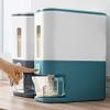 Anncus Automatic Cereal Dispenser Plastic Storage Box Measuring Cup Kitchen Food Tank Rice Container Organizer Grain Storage Cans - (Color: Blue) view 2