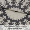 Superior Oversized Premium Bedspread Set Bohemian Style Jacquard-Weave Textured Medallion, Cotton-Polyester Blend with Matching Pillow Shams, Soft and Lightweight Bedspread (Charcoal, King) view 3
