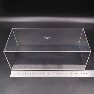 Anncus Model Car Acrylic Case Display box Transparent Dustproof with Black Base 1/64 1/43 1/32 1/18 1/24 - (Color: 24 29cmx13cmx11cm)