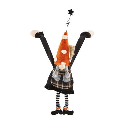 Mud Pie Dangle Arm Halloween Gnome, Girl, 15" x 4"