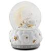 DEMDACO Lamb and Moon Bless Musical Snow Globe Plays Tune Twinkle Twinkle Little Star view 1