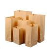Anncus 100 Pieces Multi-function Kraft Paper Storage Bag Gift Bag Candy Biscuit Bread Nut Bag Breakfast Baking Bag Party Wedding Paper - (Color: 30x20x12.5cm) view 2