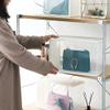Anncus Plastic Storage Box Transparent Makeup Organizer Large Dust-proof Folding Combination Bags Stacking Box Home Storage Container - (Color: 2pcs) view 2
