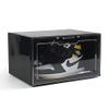 Anncus 1Pcs Transparent Acrylic Shoe Box Dust-proof Thickened Clamshell Shoe Cabinet Stackable Storage Shelf For Home Living Room - (Color: Black) view 1