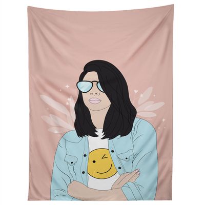 Deny Designs The Optimist Tapestry, 50" X 60", Be A Voice Dont Be an Echo