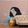 Deny Designs The Optimist Tapestry, 50" X 60", Be A Voice Dont Be an Echo view 2