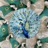 All Occasion Wreath, Luxury Handmade - Peacock Front Door Decor, 24 or 28 Inch view 2