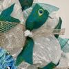 All Occasion Wreath, Luxury Handmade - Peacock Front Door Decor, 24 or 28 Inch view 3