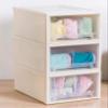 Anncus Underwear drawer storage box multi-layer plastic transparent wardrobe clothing pantyhose bra finishing box plastic storage bins - (Color: 15grid nogrid nogrid) view 1