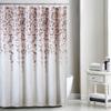 Daniel's Bath & Beyond Peach Shower Curtain Fall Flower view 1