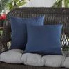 Greendale Home Fashions Outdoor 17-inch Square Decorative Throw Pillow, 2-Pack, Midnight view 2