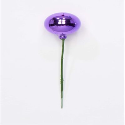 Worth Imports 40mm Christmas Plastic Ball Pick, Purple, Set of 24