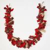 71" Christmas Plaid Rag Tie Garland view 1