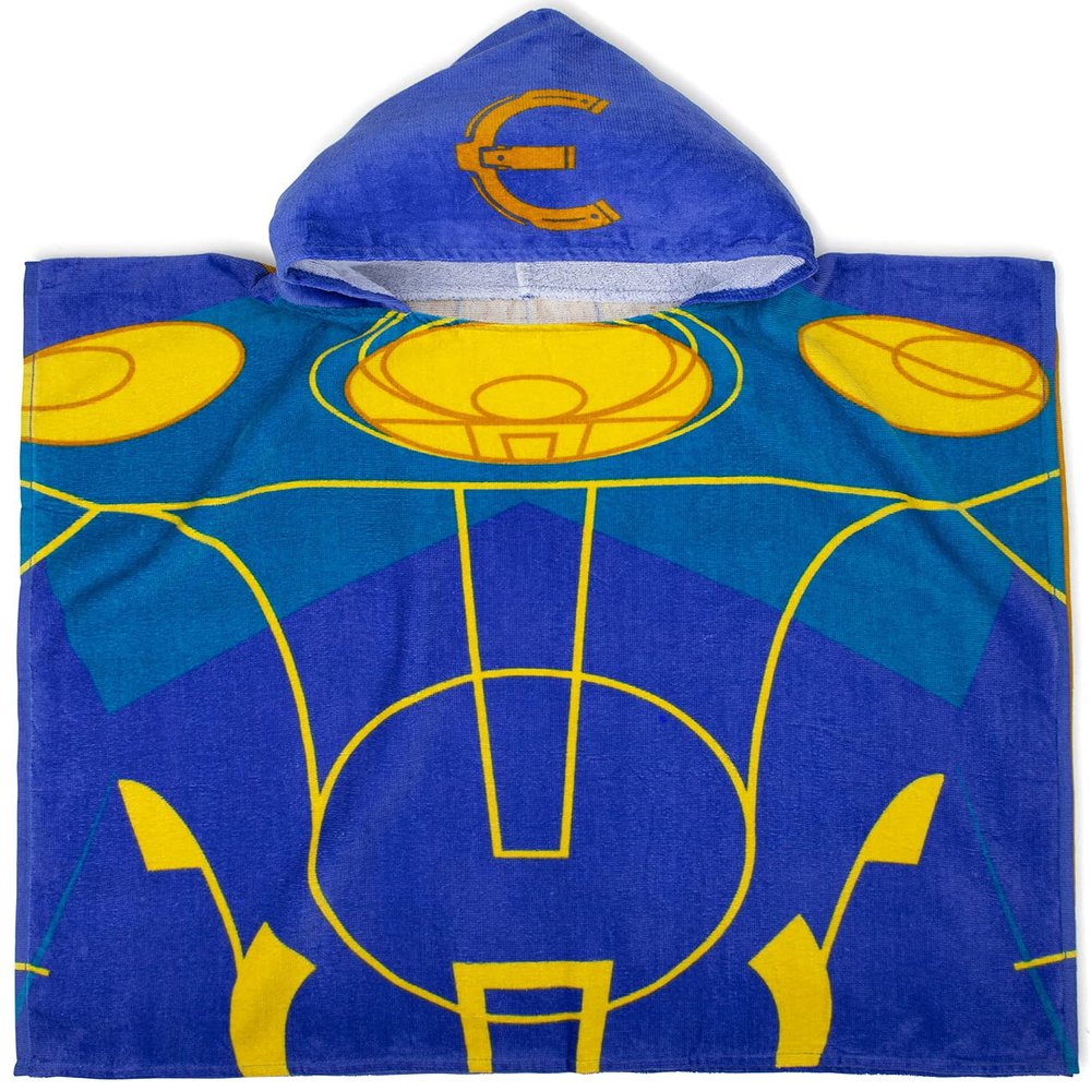 Jay Franco Marvel Eternals Ikaris Bath/Pool/Beach Hooded Poncho - Super Soft & Absorbent Cotton Towel, Measures 28 x 28 Inches (Official Marvel Product)