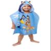 Jay Franco Bluey Piggyback Bath/Pool/Beach Hooded Poncho - Super Soft & Absorbent Cotton Towel, Measures 22 x 22 Inches (Official Bluey Product) view 1