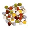 Mud Pie Fall Mini Velvet Vase Filler Assorted Set of 36 Acorns, Multi, 1.75" x 1" view 1