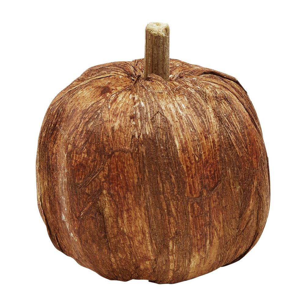 Mud Pie Fall Mini Pumpkin Vase Filler, Rust, 2.5" x 2.5"