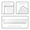 4 Pack 12"x 6" Large Size Clear Plastic Desk Drawer Organizer Tray Bathroom Office Kitchen Utensils Silverware Gadgets Dividers Desk Drawer Storage Bins Container for Dresser Cosmetic Makeup view 3