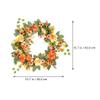 ABOOFAN Artificial Peony Wreath Daisies Flower Garland Front Door Wreath Spring Summer Wreath Green Leaves Wreath Front Door Decorations Wedding Decoration view 3