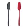 2 Pcs Long Handle Silicone Jar Spatula Non Stick Silicone Spatula Heat Resistant Cake Spatula Silicone Baking Scraper Stirring Spatula Dishwasher Safe Seamless Rubber Spatulas For Cooking Baking view 1