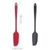 2 Pcs Long Handle Silicone Jar Spatula Non Stick Silicone Spatula Heat Resistant Cake Spatula Silicone Baking Scraper Stirring Spatula Dishwasher Safe Seamless Rubber Spatulas For Cooking Baking view 2
