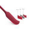 2 Pcs Long Handle Silicone Jar Spatula Non Stick Silicone Spatula Heat Resistant Cake Spatula Silicone Baking Scraper Stirring Spatula Dishwasher Safe Seamless Rubber Spatulas For Cooking Baking view 3