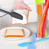 2 Pcs Long Handle Silicone Jar Spatula Non Stick Silicone Spatula Heat Resistant Cake Spatula Silicone Baking Scraper Stirring Spatula Dishwasher Safe Seamless Rubber Spatulas For Cooking Baking view 4