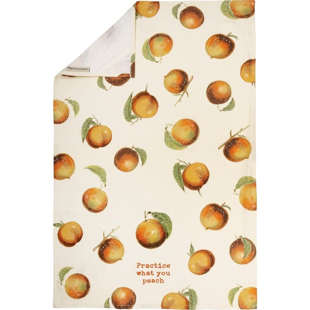 Kitchen Towel - Practice What You Peach