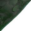 120 in Green Taffeta Round Tablecloth with Leaf Petals Design view 3