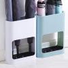 SEN-qiaolu Oval Umbrella Stand Indoor Umbrella Holder Stand with Removable Drip Tray Nordic Style Plastic Holder for Umbrella Canes Walking Sticks (Color : Blue) view 3