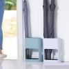 SEN-qiaolu Oval Umbrella Stand Indoor Umbrella Holder Stand with Removable Drip Tray Nordic Style Plastic Holder for Umbrella Canes Walking Sticks (Color : Blue) view 4