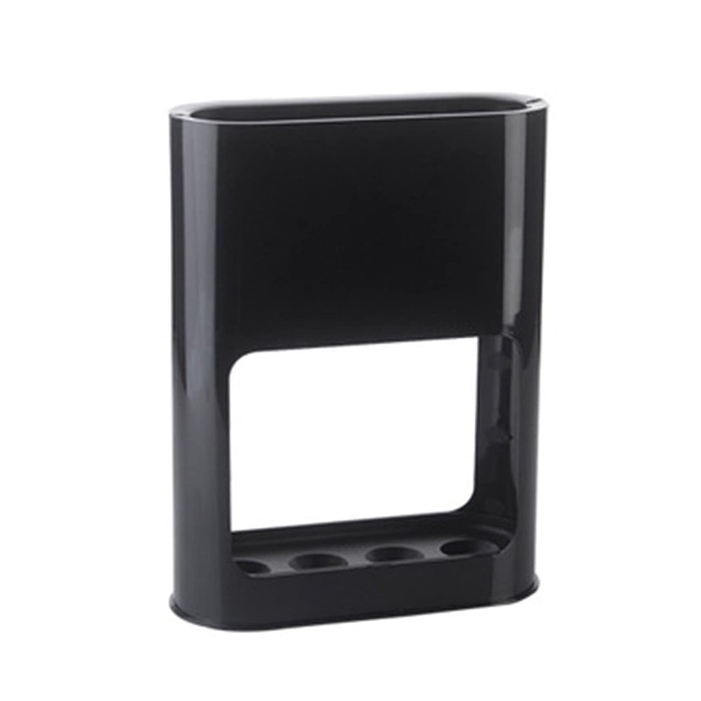 SEN-qiaolu Oval Umbrella Stand Indoor Umbrella Holder Stand with Removable Drip Tray Nordic Style Plastic Holder for Umbrella Canes Walking Sticks (Color : Black)