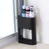 SEN-qiaolu Oval Umbrella Stand Indoor Umbrella Holder Stand with Removable Drip Tray Nordic Style Plastic Holder for Umbrella Canes Walking Sticks (Color : Black) view 3