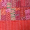 Blanket Bedding Bedspread Bed Kantha Vintage Handmade Silk Patchwork Indian Art Cover India Sari Bohemian Spreads Washed Patola Spread Quilt view 4