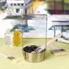 Pssopp Paint Brush Cleaner, Brush Washer Aluminum Brush Wash Pot with Handle Filter Screen Brush Cleaner Painting Tools for Oil Painting and Watercolour view 2