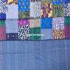 Blanket Bedding Bedspread Bed Kantha Vintage Handmade Silk Patchwork Indian Art Cover India Sari Bohemian Spreads Washed Patola Spread Quilt view 3