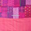 Blanket Bedding Bedspread Bed Kantha Vintage Handmade Silk Patchwork Indian Art Cover India Sari Bohemian Spreads Washed Patola Spread Quilt view 4