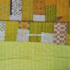 Blanket Bedding Bedspread Bed Kantha Vintage Handmade Silk Patchwork Indian Art Cover India Sari Bohemian Spreads Washed Patola Spread Quilt view 4