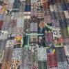 Blanket Bedding Bedspread Bed Kantha Vintage Handmade Silk Patchwork Indian Art Cover India Sari Bohemian Spreads Washed Patola Spread Quilt view 2